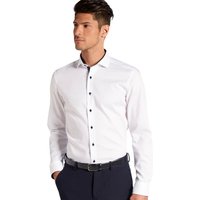 Eterna Mens Pinpoint Slim Fit Formal Shirt - White - 37