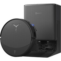 Ecovacs DEEBOT T90 PRO OMNI Robot aspirapolvere lavapavimenti, 30.000 Pa, ricarica PowerBoost, OZMO ROLLER 3.0 con TruEdge 3.0, erogazione automatica della soluzione detergente, AGENTE YIKO AI, Nero