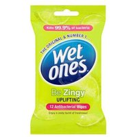 Wet Ones Be Zingy Antibacterial Wipes 12 Wet Ones Be Zingy Antibacterial Wipes 12