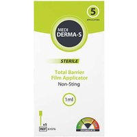 Medi Derma-S Sterile Medical Barrier Film Applicators 1ml x 5 REF 61076 Medi Derma-S Sterile Medical Barrier Film Applicators 1ml x 5 REF 61076