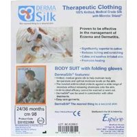 Derma Silk Body Suit With Folding Gloves 12-18 Months Derma Silk Body Suit With Folding Gloves 12-18 Months