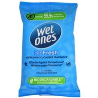 Wet Ones Be Fresh Antibacterial Biodegradable Wet Wipes 12 Wet Ones Be Fresh Antibacterial Biodegradable Wet Wipes 12