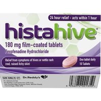 Histahive Fexofenadine 180mg Tablets 10 Histahive Fexofenadine 180mg Tablets 10