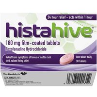 Histahive Fexofenadine 180mg Tablets 30 Histahive Fexofenadine 180mg Tablets 30