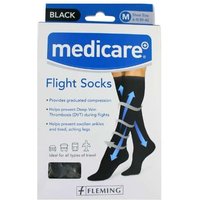 Medicare Flight Socks Black Medium Shoe Size 6-9 39-42 Medicare Flight Socks Black Medium Shoe Size 6-9 39-42
