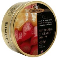 Simpkins Rhubarb And Custard Travel Sweets 175g Simpkins Rhubarb And Custard Travel Sweets 175g