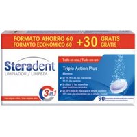 Steradent Triple accion 60 + 30 Pastillas