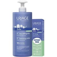 Uriage Bebé Agua de Limpieza 1000ml + Crema Primer Cambio 100Gr