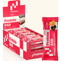 Nutrisport Barritas Proteicas Chocolate Negro Naranja 24 Unidades