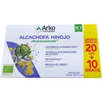 Arkofluido Alcachofa Hinojo Bio 20 Ampollas + 10 De Regalo
