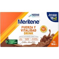 Meritene Fuerza y Vitalidad Drink Chocolate 180ml 10+2 Promocion