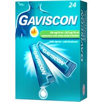 Gaviscon 24 Bustine Bruciore e Acidità 500+267mg/10 ml