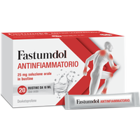 Fastumdol 25mg Antinfiammatorio Dexketoprofene Soluzione Orale 20 Bustine Monodose