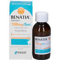 Benatia Bambini 100mg/ 5 ml Sospensione Orale Senza Zucchero gusto arancia 180 ml