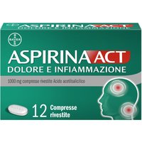 Aspirina ACT Dolore e Infiammazione Trattamento per Febbre e Dolore 12 Compresse