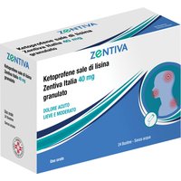 Ketoprofene Sale di lisina Zentiva 40 mg 24 Bustine