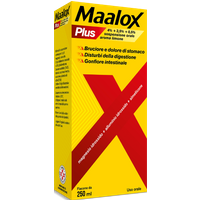 Maalox Plus Bruciore di Stomaco, Sospensione Orale contro bruciore, dolore, iperacidità di stomaco 250 ml