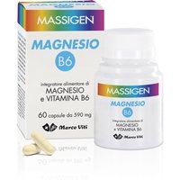 Massigen Magnesio B6 Integratore 60 Capsule