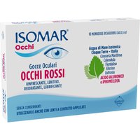 Isomar Gocce Oculari per Occhi Rossi Rinfrescante e Lubrificante 10 Flaconcini 0,5 ml