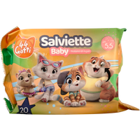 Salviette 44 Gatti Olio Argan 20 Pezzi