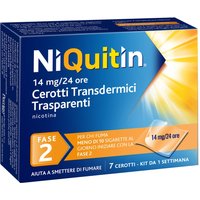 Niquitin 14 mg/24 ore Cerotti Transdermici Trasparenti 7 Cerotti