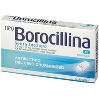 Neoborocillina Senza Zucchero 1,2mg + 20mg Antisettico 16 Pastiglie