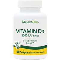 Nature's Plus Vitamina D3 5000 UI Integratore 60 Capsule