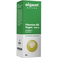 Algem Natura Vitamina D3 Vegan Gocce 2000 UI Integratore 50 ml