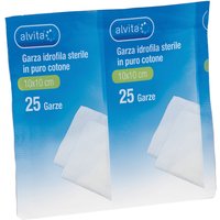 Alvita Garza Idrofila 10x10 cm 25 Pezzi