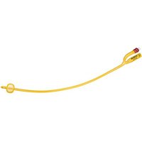 Catetere foley a media permanenza rusch gold plus a 2 vie in silkolatex lattice-silicone per adulto ch22 lunghezza 40 cm punta cilindrica a 2 fori palloncino 30-50 ml 1 pezzo