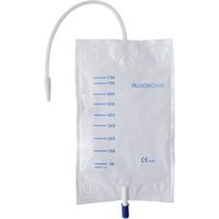 Sacca raccogli urina da gamba per incontinenza in pvc 750 ml rivestita tubo raccordo diritto 30 cm+rubinetto scarico+valvola antireflusso+2 fasce a bottoni 30 pezzi