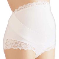 Jolie maman 1430 guaina gestante cotone con pizzo sgambata bianco 2