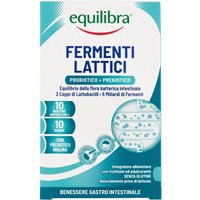Equilibra Fermenti Lattici Integratore di Probiotico e Prebiotici 10 Bustine Orosolubili