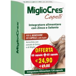 Migliocres Capelli 60+60 Capsule 60 G Promozione Migliocres Capelli 60+60 Capsule 60 G Promozione