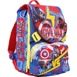 Zaino Captain America Civil War - Sdoppiabile, 28 Litri, Poliestere, Multicolore Zaino Captain America Civil War - Sdoppiabile, 28 Litri, Poliestere, Multicolore