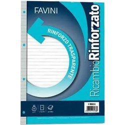 Ricambio Rinforzato – 25 Sacchetti Di 40 Fogli A4 Con Linee.