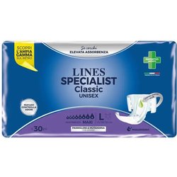Lines Specialist Classic Pannolone Mutanda Maxi Large 30 Pezzi