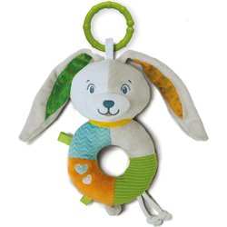 Clementoni - 17787 - Lovely Bunny Soft Rattle - Sonaglino Neonato Morbido Peluche, Gioco Neonato, Sonaglino Passeggino Anello, Rafforza Le Capacità Motorie E Sensoriali, 100% Lavabile In Lavatrice Clementoni - 17787 - Lovely Bunny Soft Rattle - Sonaglino Neonato Morbido Peluche, Gioco Neonato, Sonaglino Passeggino Anello, Rafforza Le Capacità Motorie E Sensoriali, 100% Lavabile In Lavatrice