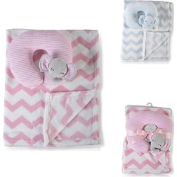 Canguro Coperta Bambino Sammy Dimensioni 90 X 75 Cm Coperta Cuscino Coccolone, Colorazione:Rosa