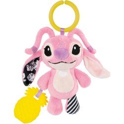 Clementoni Disney Baby Angel On The Go Plush Stitch-Peluche, Gioco Prima Infanzia, Giocattolo Prime Attività , Pupazzo Neonato, Lavabile, Multicolore, 17937