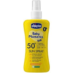 Chicco Baby Moments Sun Spray Abbronzante Per Bambini Spf 50+ 0 M+ 150 Ml Chicco Baby Moments Sun Spray Abbronzante Per Bambini Spf 50+ 0 M+ 150 Ml