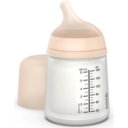 Suavinex - Biberon Anticolica Zero Zero, 0+ Mesi, 180Ml -Tettarella Per Allattamento Soft, Flusso Lento Suavinex - Biberon Anticolica Zero Zero, 0+ Mesi, 180Ml -Tettarella Per Allattamento Soft, Flusso Lento