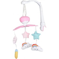Moni Music Mobile Moon 6368, Peluche 5 Melodie, Spegnimento Automatico Ruotabile, Colori:Rosa Moni Music Mobile Moon 6368, Peluche 5 Melodie, Spegnimento Automatico Ruotabile, Colori:Rosa
