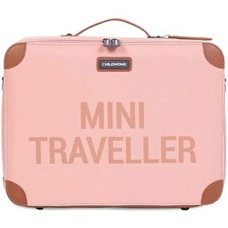 Childhome, Valigia Per Bambini, Weekend, Formato Cabina Compatta, Solida, Manico Per Trasporto, Etichetta Nome, Design, Finta Pelle, Mini Traveller Rosa/Rame Childhome, Valigia Per Bambini, Weekend, Formato Cabina Compatta, Solida, Manico Per Trasporto, Etichetta Nome, Design, Finta Pelle, Mini Traveller Rosa/Rame