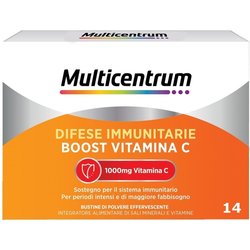Multicentrum Difese Immunitarie, Boost Vitamina C, Integratore Alimentare con 1000 mg Vitamina C, Supporto per il Sistema Immunitario e il Metabolismo Energetico, 28 Bustine Multicentrum Difese Immunitarie, Boost Vitamina C, Integratore Alimentare con 1000 mg Vitamina C, Supporto per il Sistema Immunitario e il Metabolismo Energetico, 28 Bustine