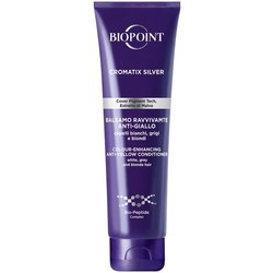 Biopoint Cromatix Silver - Balsamo Ravvivante Antigiallo per Capelli Bianchi, Grigi e Biondi, Neutralizzante dei Riflessi, Dona Brillantezza e Idratazione, 150 ml