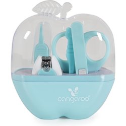Canguro Set Manicure Bambini Forbici Unghie Tagliaunghie Pinzetta Lime Unghie, Colorazione:Blu Canguro Set Manicure Bambini Forbici Unghie Tagliaunghie Pinzetta Lime Unghie, Colorazione:Blu