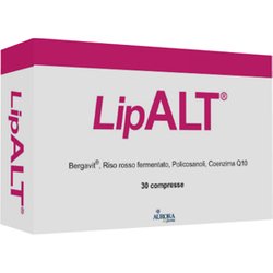 Aurora Biofarma Lipalt - Integratore Colesterolo Alto E Trigliceridi Con Riso Rosso Fermentato, Coenzima Q10, Monacolina K, Bergavit E Policosanoli - 30 Compresse Senza Glutine