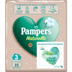 Pampers Natur.3(4-9Kg)22Pezzi