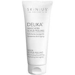 Skinius DELIKA Maschera Scrub Peeling Viso Esfoliante per Pelle Sensibile - Rinnova e Illumina l’Incarnato - Con Fospidina, Polvere di Pomice e Acqua di Lampone, Mirto e Melograno - 75ml Skinius DELIKA Maschera Scrub Peeling Viso Esfoliante per Pelle Sensibile - Rinnova e Illumina l’Incarnato - Con Fospidina, Polvere di Pomice e Acqua di Lampone, Mirto e Melograno - 75ml